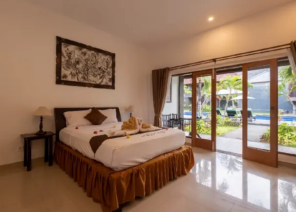 deluxe pool acces hotel di pemuteran singlebed